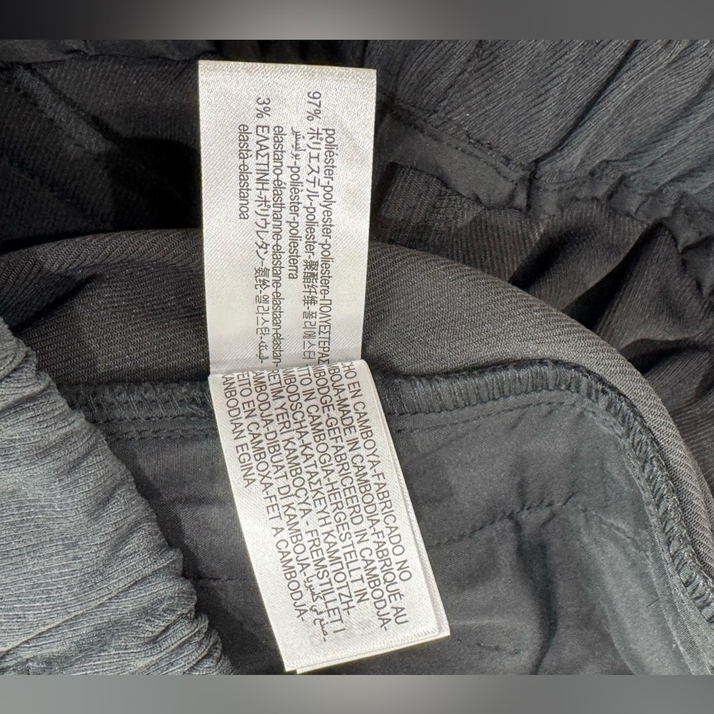 ZARA Charcoal Pull-On Casual Pants Relaxed Straight Leg Elastic Waist XS - Picture 14 of 15